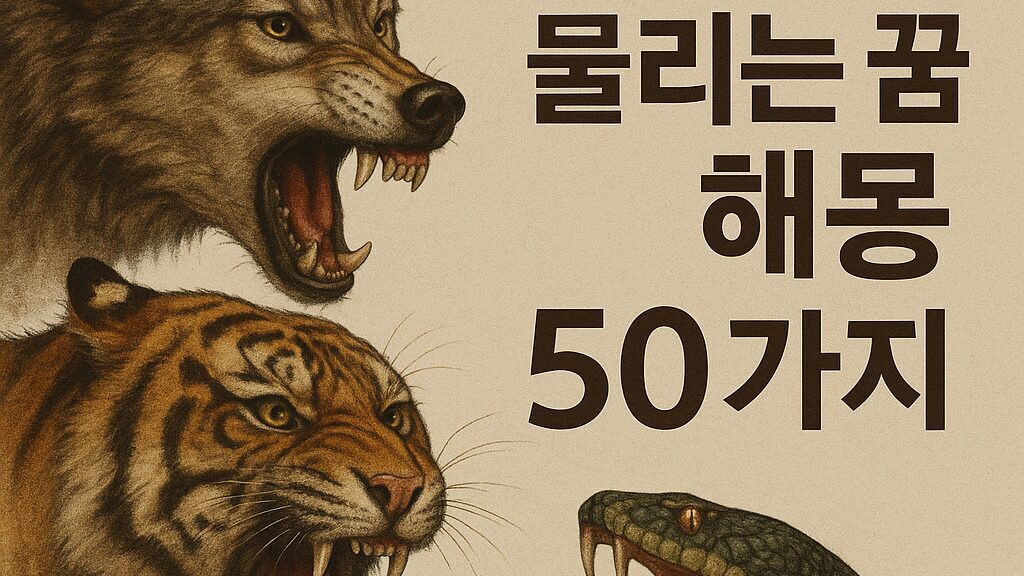 동물에게 물리는 꿈 해몽 50가지