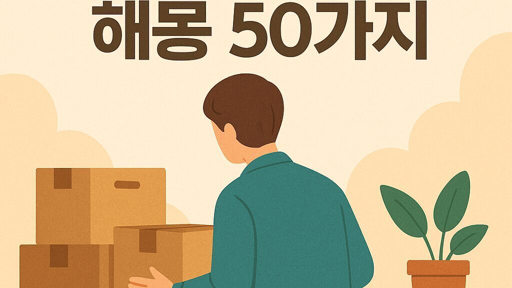 🏠 이사 가는 꿈 해몽 50가지
