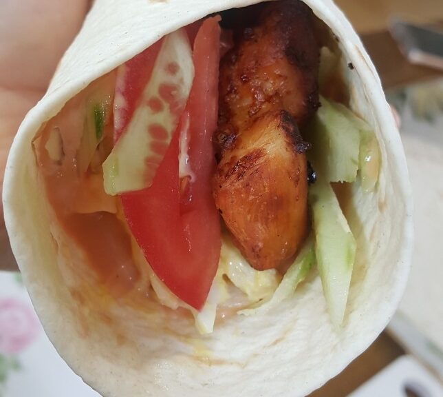 닭고기 또띠아랩 만들기