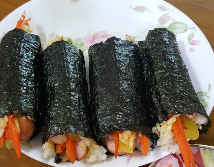 뚱뚱이 꼬마김밥 만들기