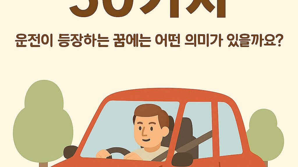 운전꿈 50가지