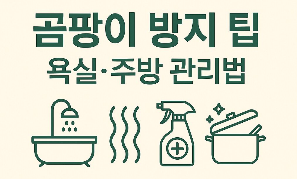 🧼 곰팡이 방지 팁 – 욕실·주방 관리법! 습기가 많은 공간을 청결하게 관리하는 실용 꿀팁을 알려드립니다.