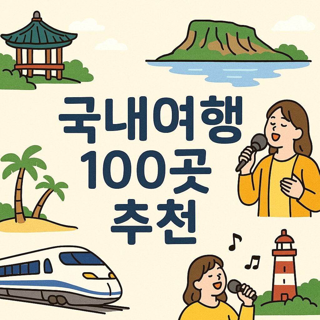 🗺️ 국내여행 100곳 – 지역별 추천 명소 총정리