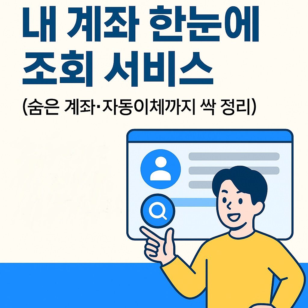 숨은 계좌·자동이체 한 번에 정리! ‘내 계좌 한눈에’ & ‘어카운트인포’ 100% 활용법