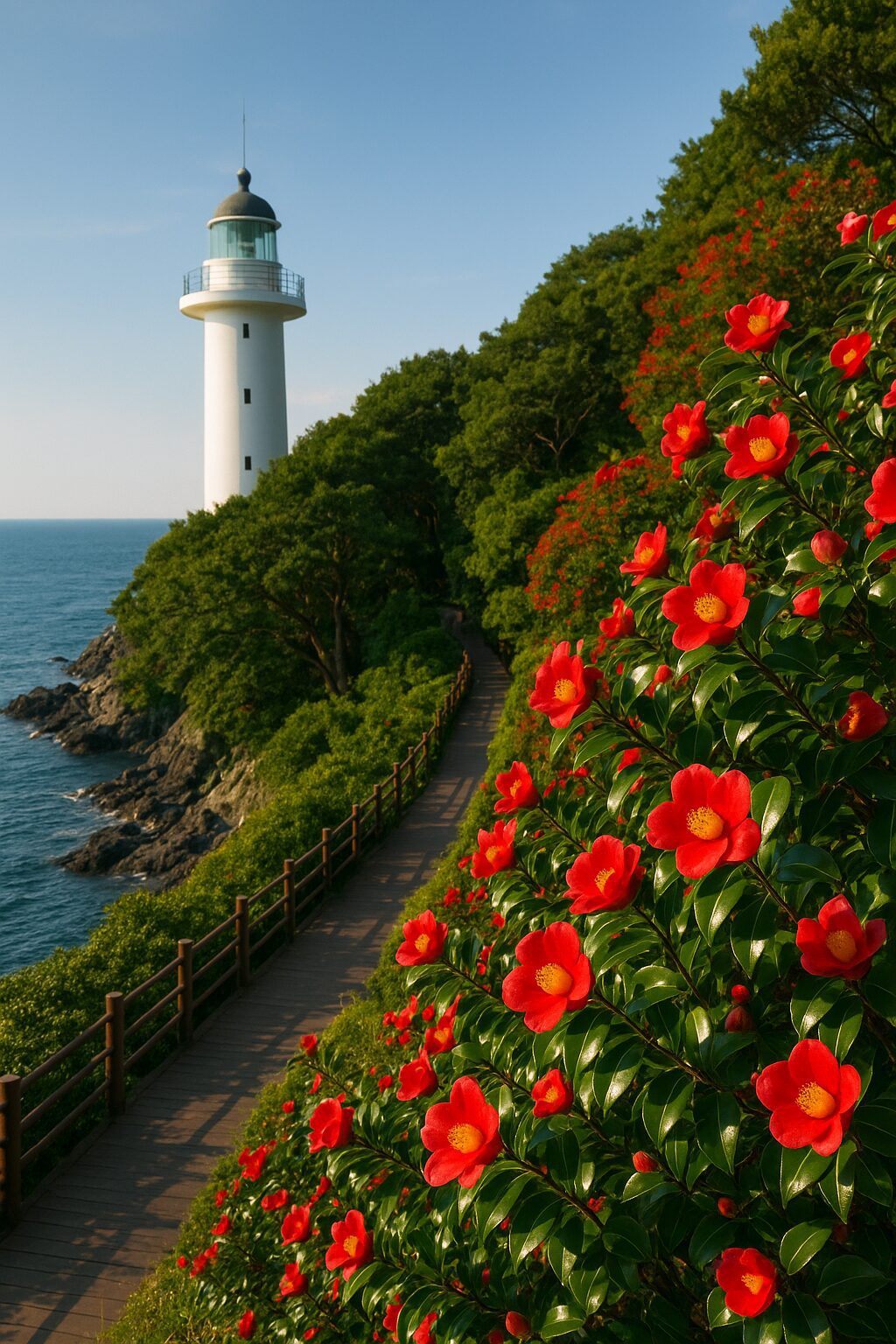 여수 오동도 – 바다와 동백꽃이 어우러진 섬