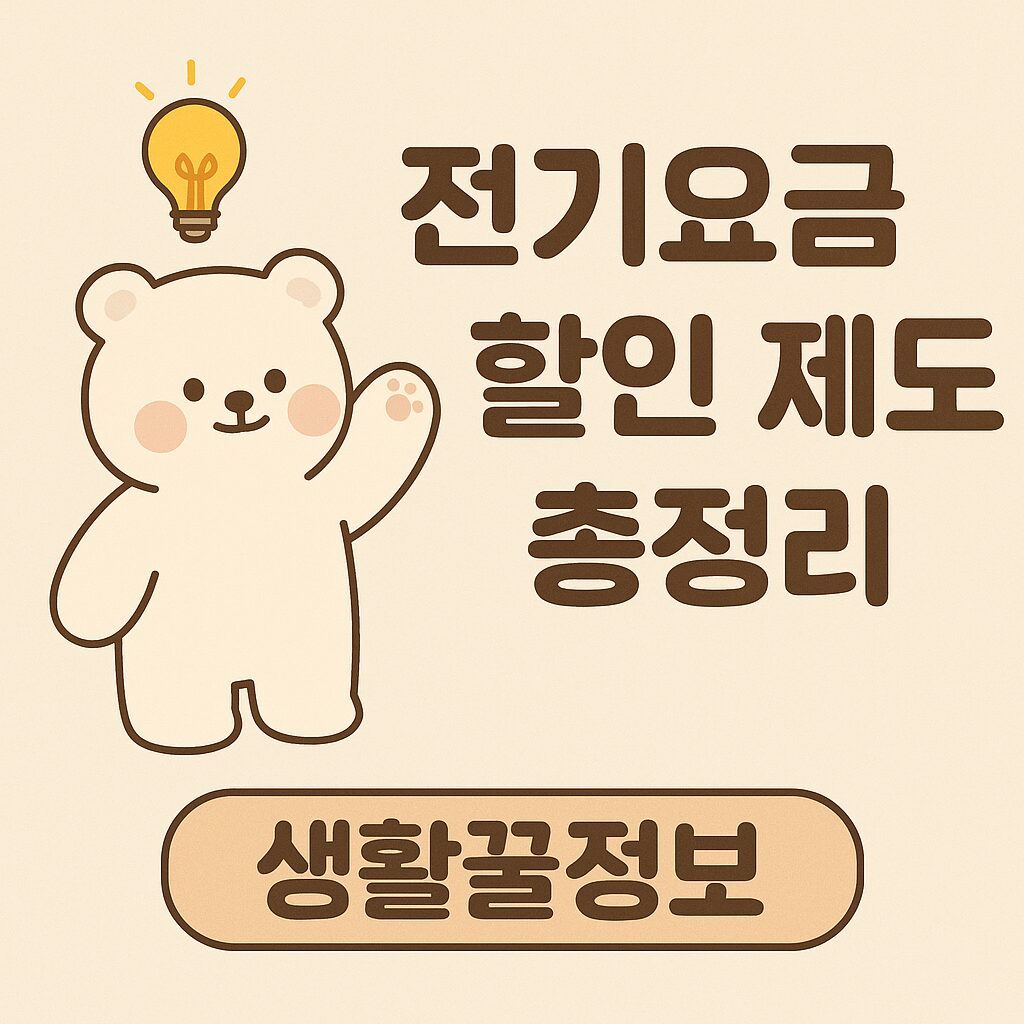 전기요금 할인 제도 총정리