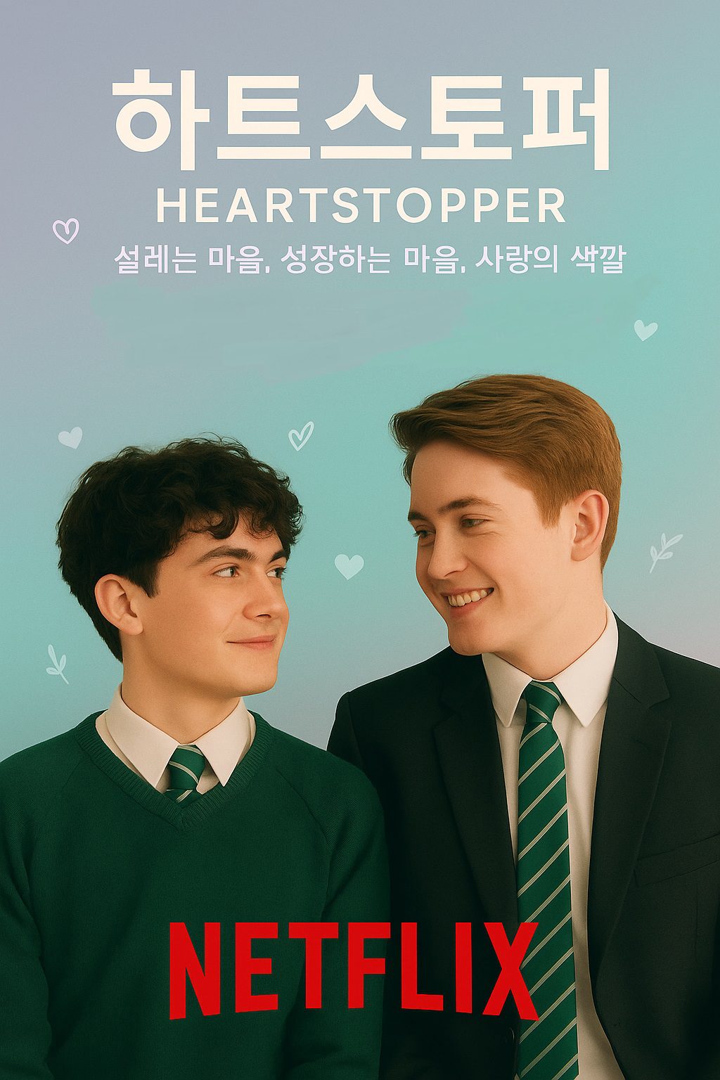 🎬 하트스토퍼 (Heartstopper) – 설레는 마음, 성장하는 마음, 사랑의 색깔. 서로를 통해 자신을 발견해 가는 십대들의 우정과 첫사랑을 따뜻하게 그려낸 청춘 드라마!