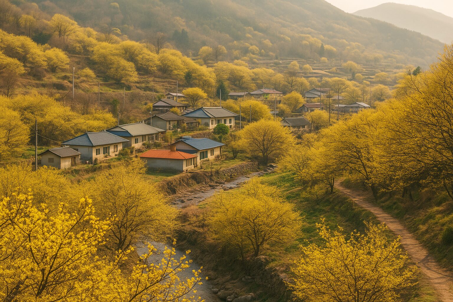 구례 산수유꽃축제 – 지리산 자락의 노란 봄물결