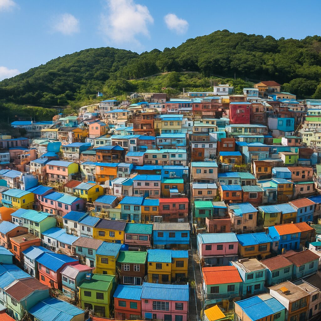 부산 감천문화마을 – 산복도로 위의 다채로운 예술 마을