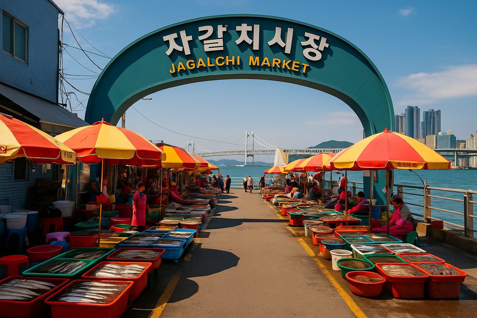 부산 자갈치시장 – 부산 바다의 맛과 활기가 가득한 곳