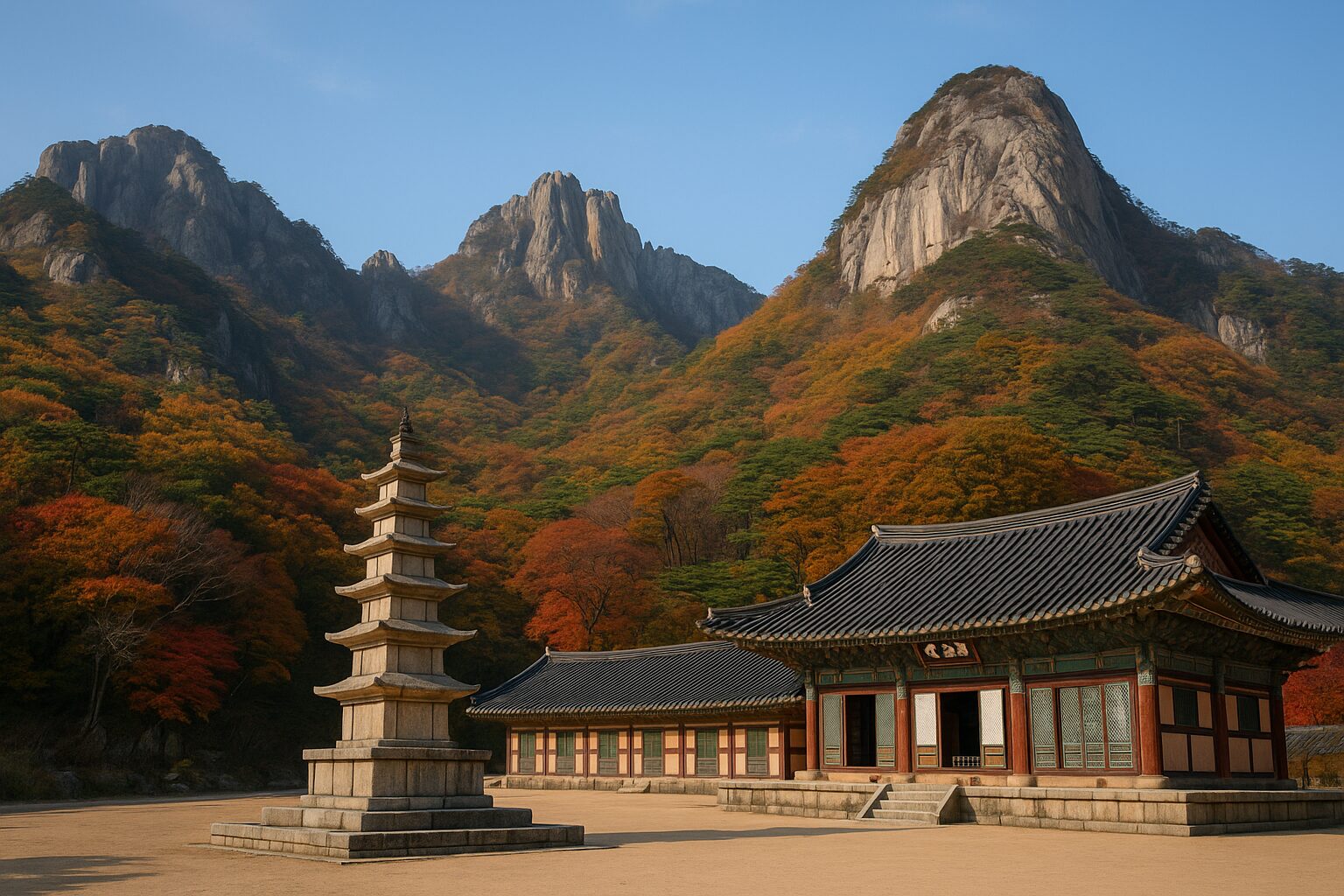 속리산 – 천왕봉과 법주사가 빚어낸 웅장한 풍경