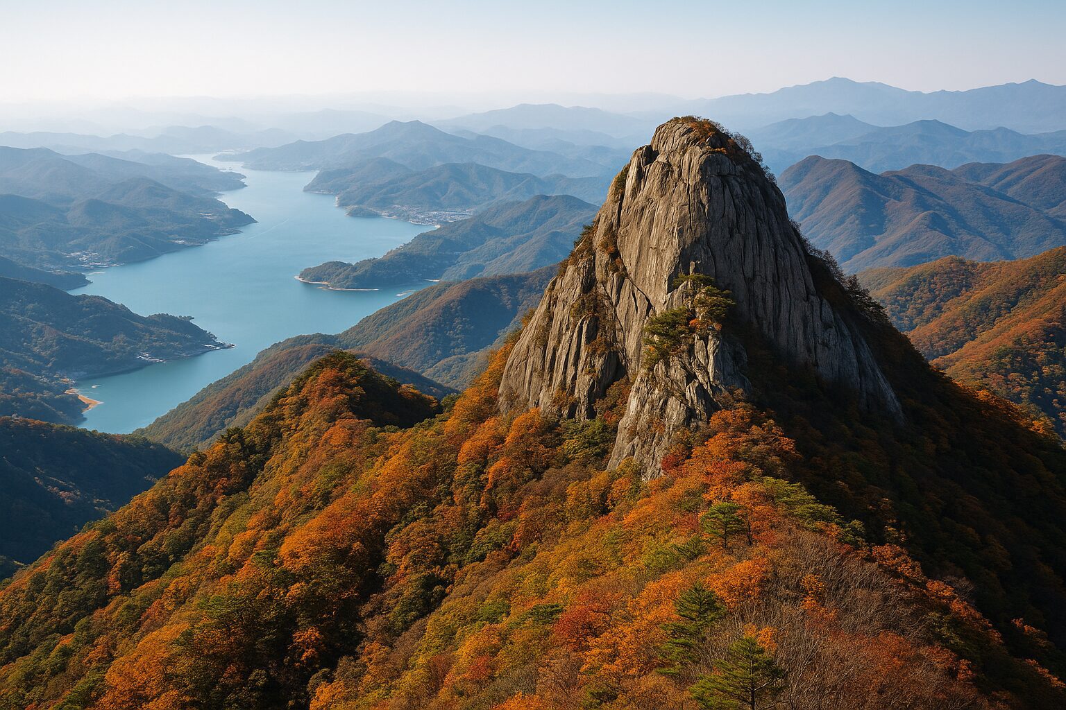 월악산 – 영봉과 충주호가 빚어낸 절경