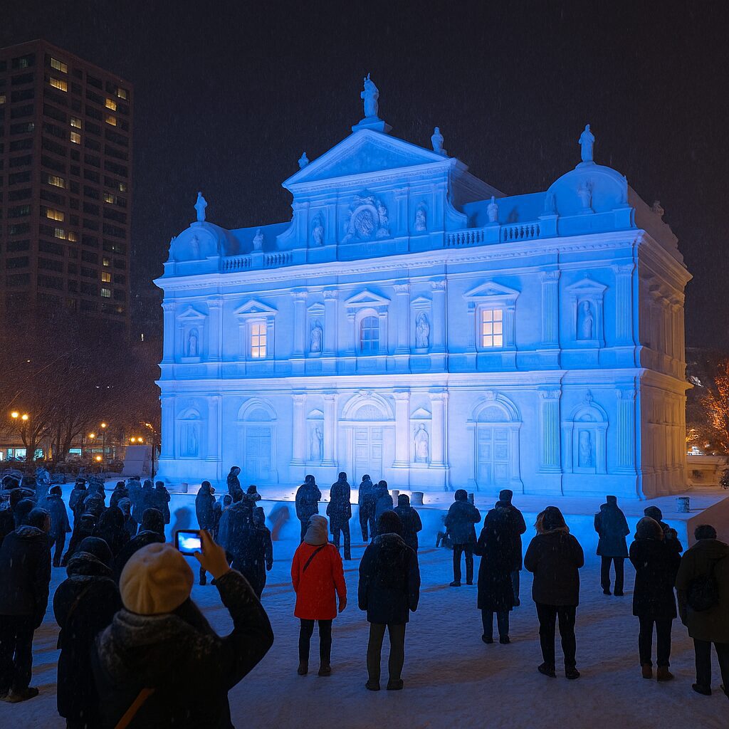 일본 삿포로 눈축제 (Sapporo Snow Festival) – 순백의 예술로 빚은 겨울 동화
