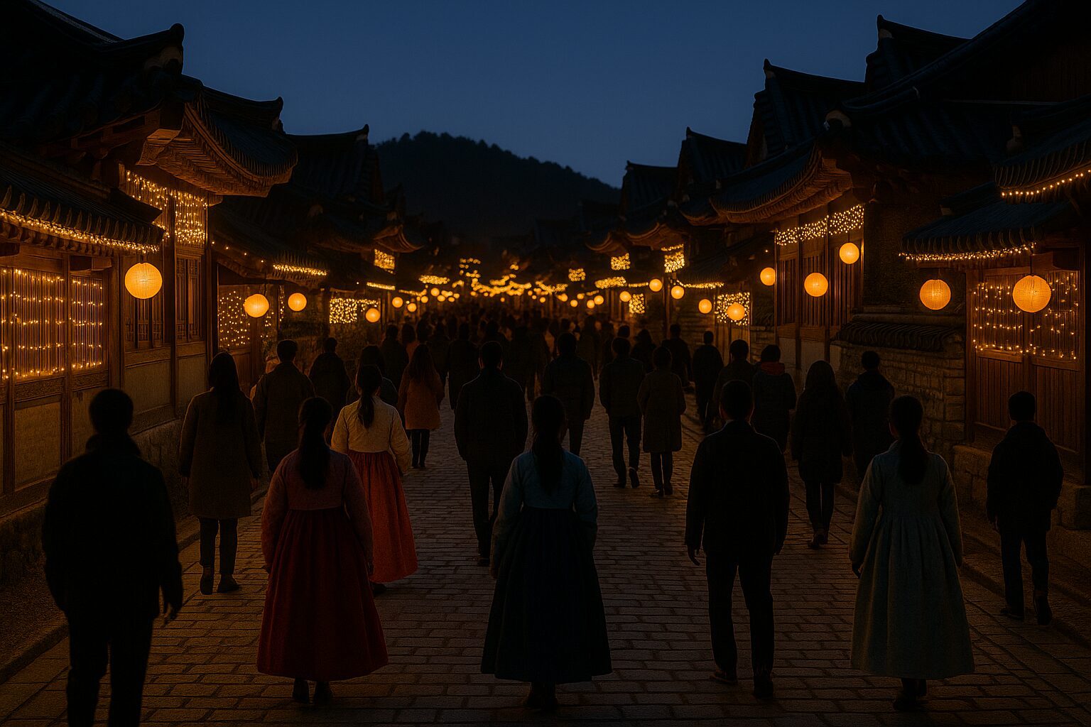 전주 한옥마을 불빛축제 – 전통과 빛이 어우러진 밤의 향연