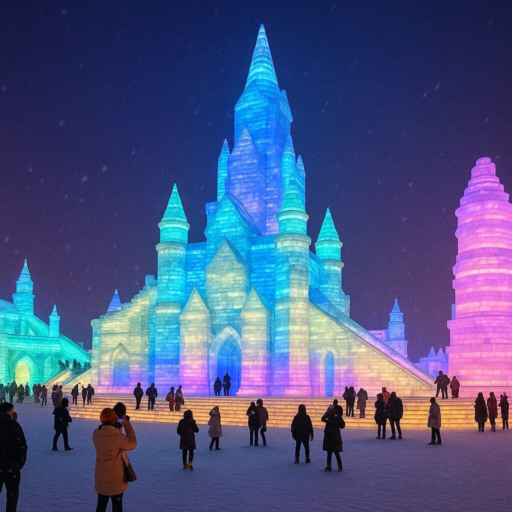 중국 하얼빈 빙등축제 (Harbin Ice and Snow Festival) – 얼음으로 만든 빛의 왕국
