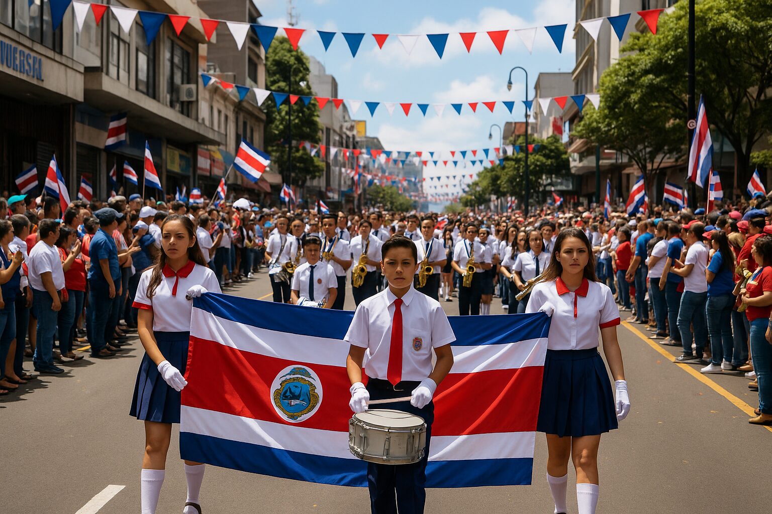 코스타리카 독립기념 퍼레이드 (Costa Rica Independence Parade) – 평화와 자유가 흐르는 푸라 비다의 행진