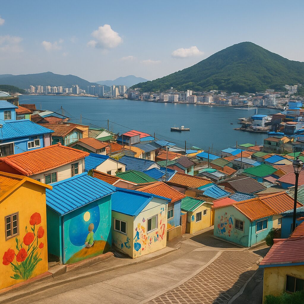 통영 동피랑마을 – 벽화로 살아 숨 쉬는 예술 언덕