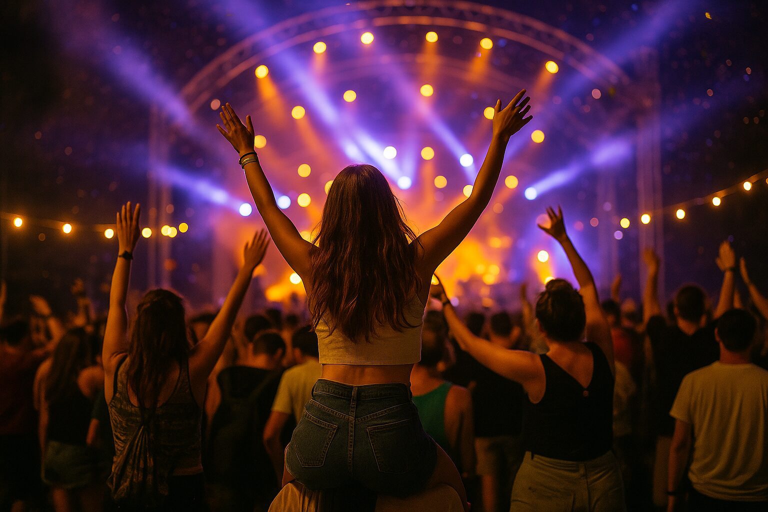 문구: 🎶 헝가리 세체니 음악축제 (Sziget Festival) – 유럽의 젊음을 폭발시키는 자유의 무대 🎧🇭🇺