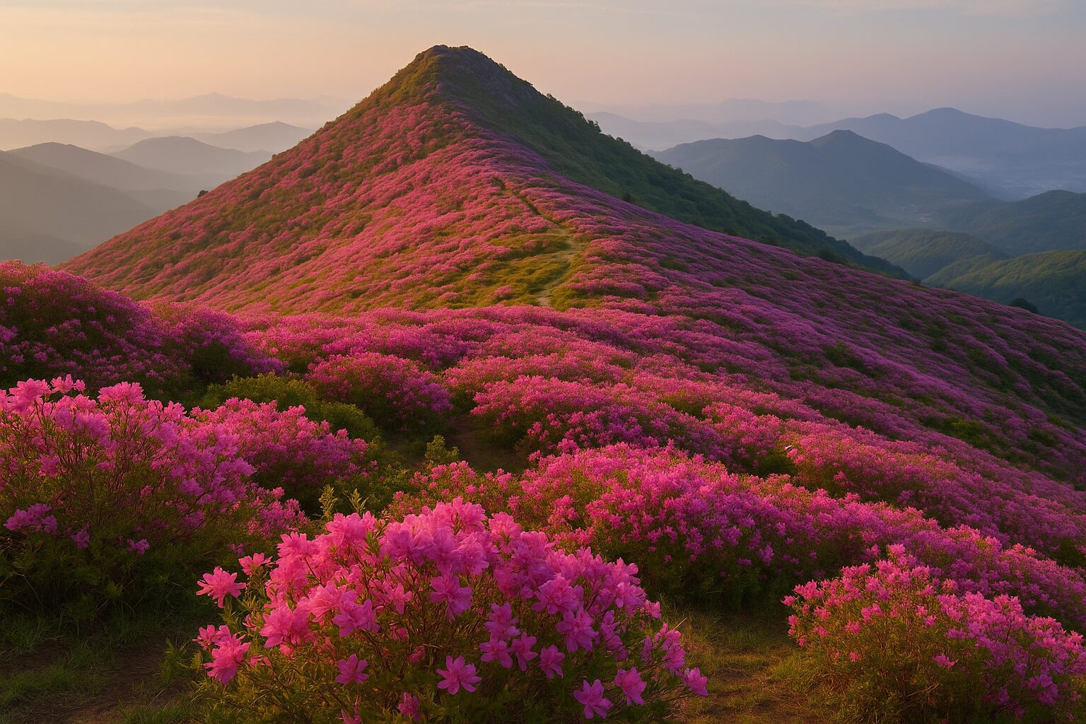 황매산 – 철쭉이 붉게 물들이는 합천의 명산