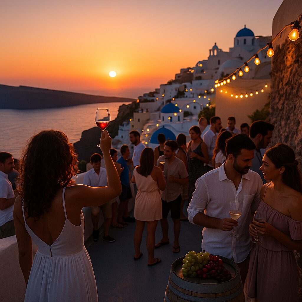 🇬🇷 그리스 산토리니 와인축제 (Santorini Wine Festival) – 지중해의 낭만이 향기로 퍼지는 순간 🍷🌅