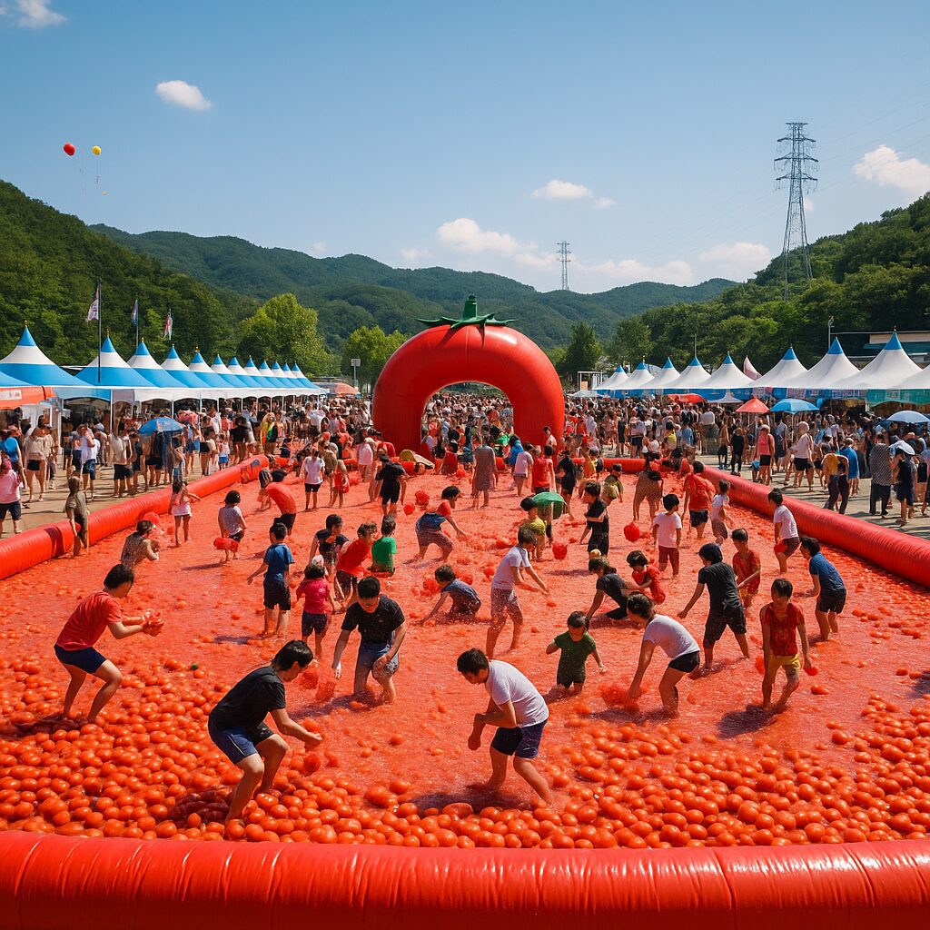 🍅 화천 토마토축제 – 빨간 열정이 터지는 여름의 유쾌한 축제