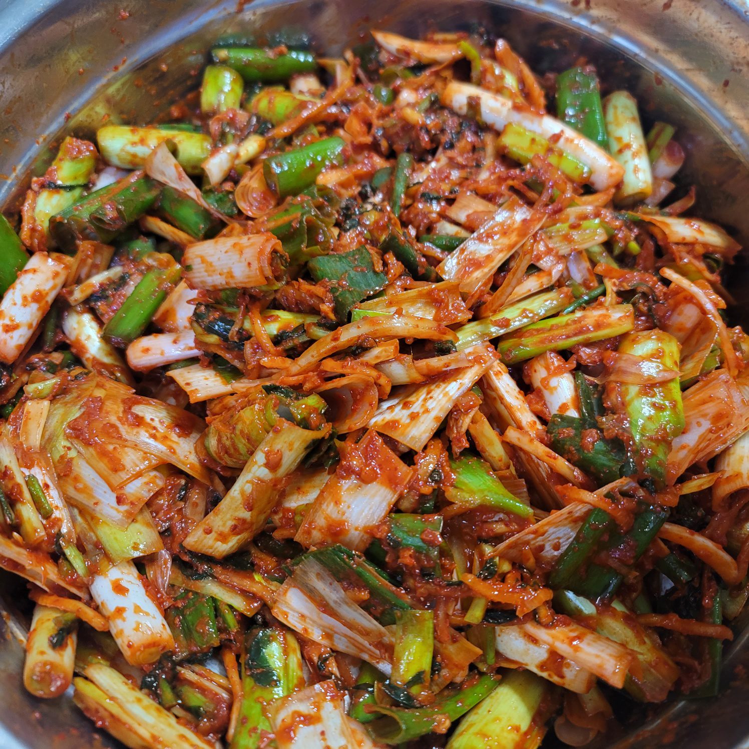 김장소로 대파김치 만들기