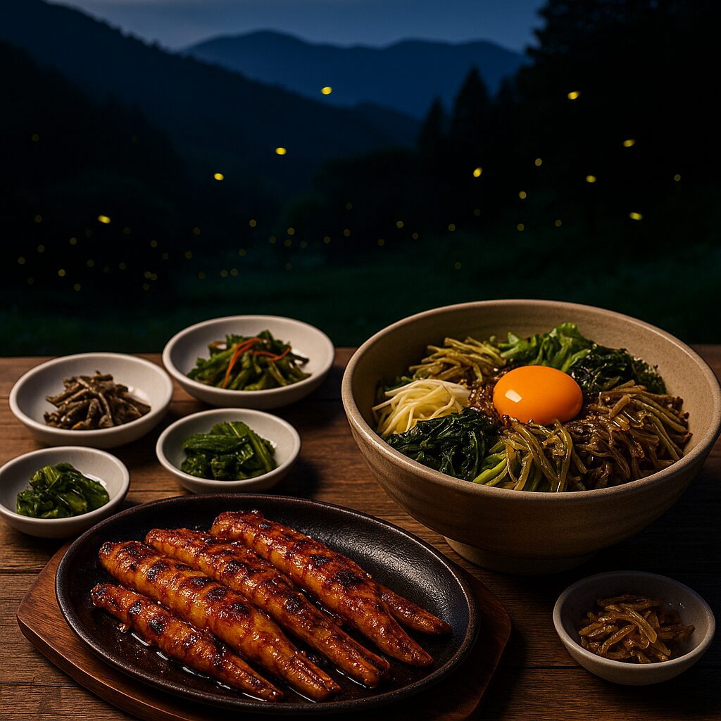 무주 반딧불이&향토음식축제 – 자연의 빛과 무주 향토미식이 만나는 밤