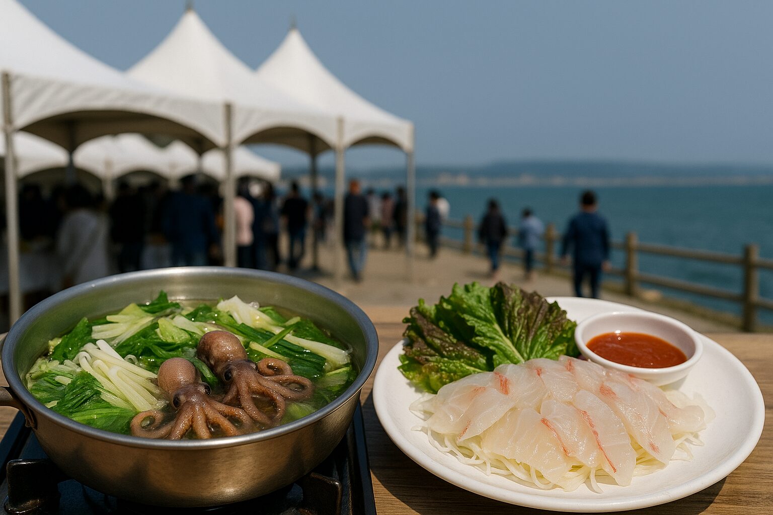 🐙🐟 보령 주꾸미·도다리축제 – 봄 바다의 향과 신선한 미식의 만남 주꾸미샤브샤브와 도다리회로 즐기는 서해의 봄! 자연과 어촌이 어우러진 보령 미식축제.