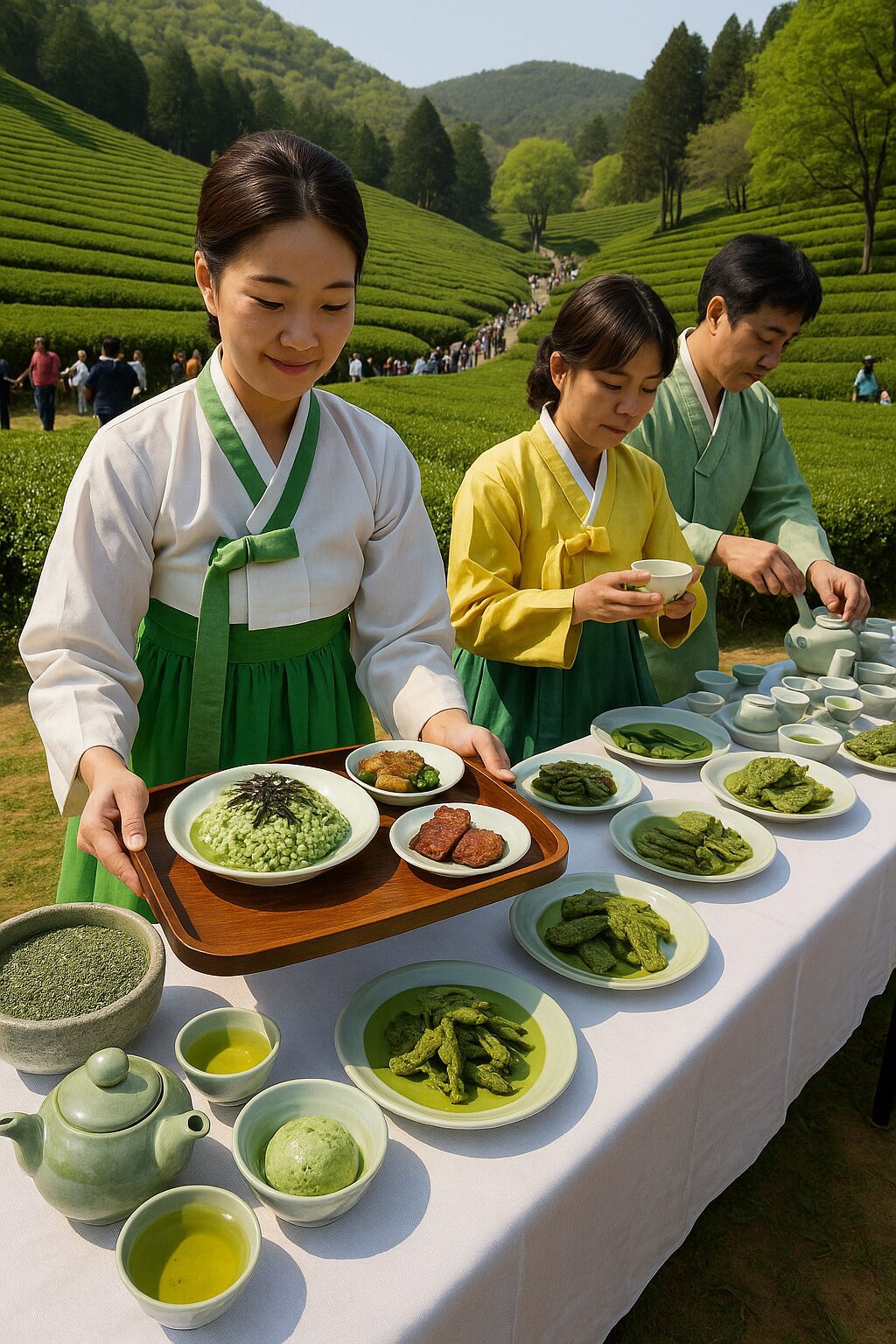 🍵 보성 녹차밥상축제 – 향긋한 차 향기 속 초록빛 미식여행 녹차비빔밥, 녹차삼겹살, 다도체험까지! 자연과 건강이 어우러진 보성의 대표 음식축제.