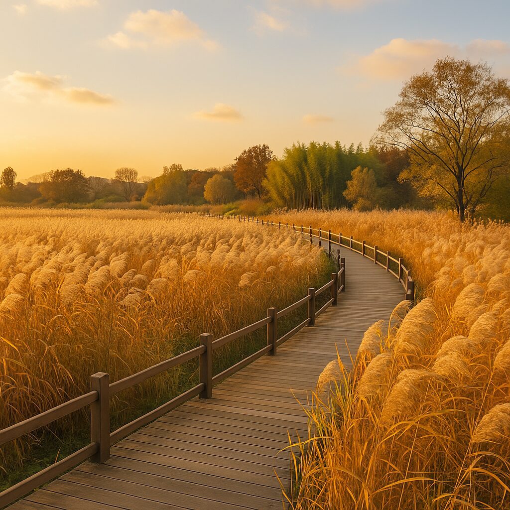안산갈대습지공원 – 바람에 흔들리는 갈대와 자연이 어우러진 생태공원