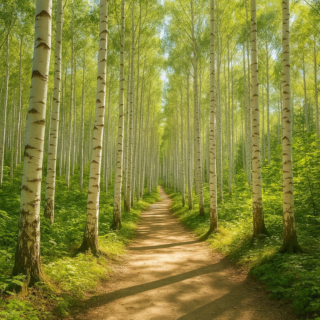 인제 자작나무숲길 – 하얀 나무들이 만든 순수의 길