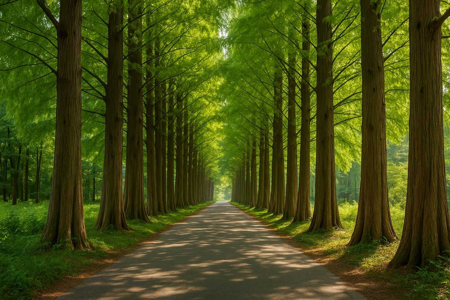 🌳 담양메타세쿼이아길 – 하늘로 뻗은 나무들이 만든 초록빛 명품 산책로