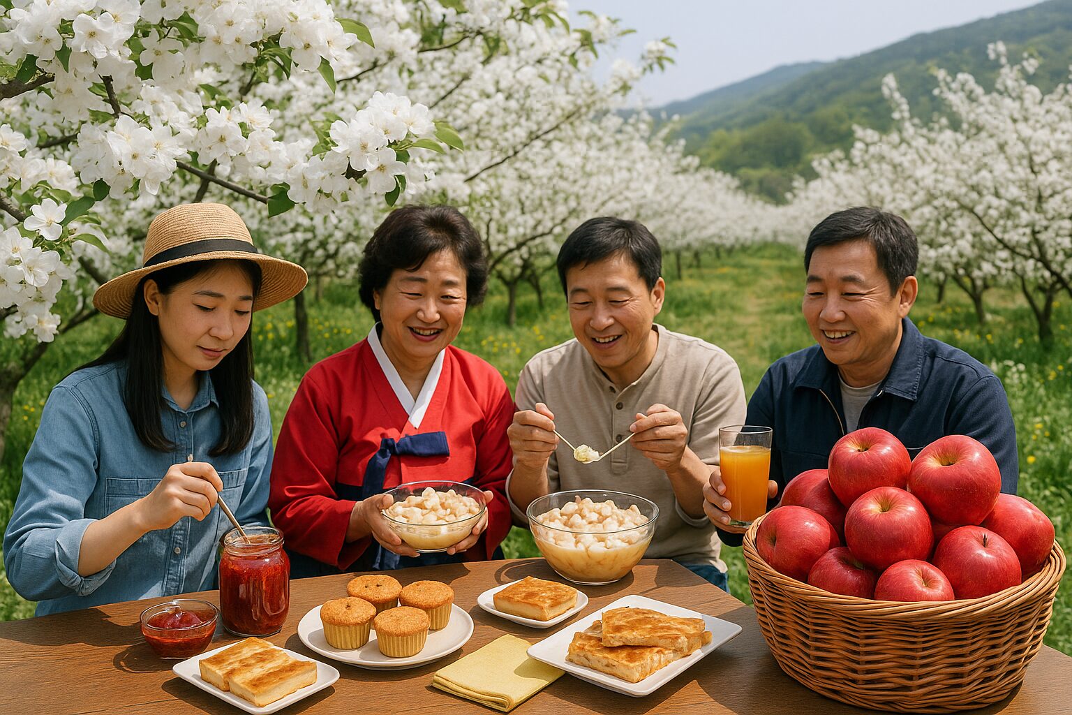 🍎 밀양 얼음골사과꽃축제 – 봄 향기 따라 걷는 하얀 사과꽃길 향긋한 사과꽃과 달콤한 사과요리가 어우러진 봄의 미식축제! 자연 속에서 즐기는 밀양의 아름다운 봄 여행.