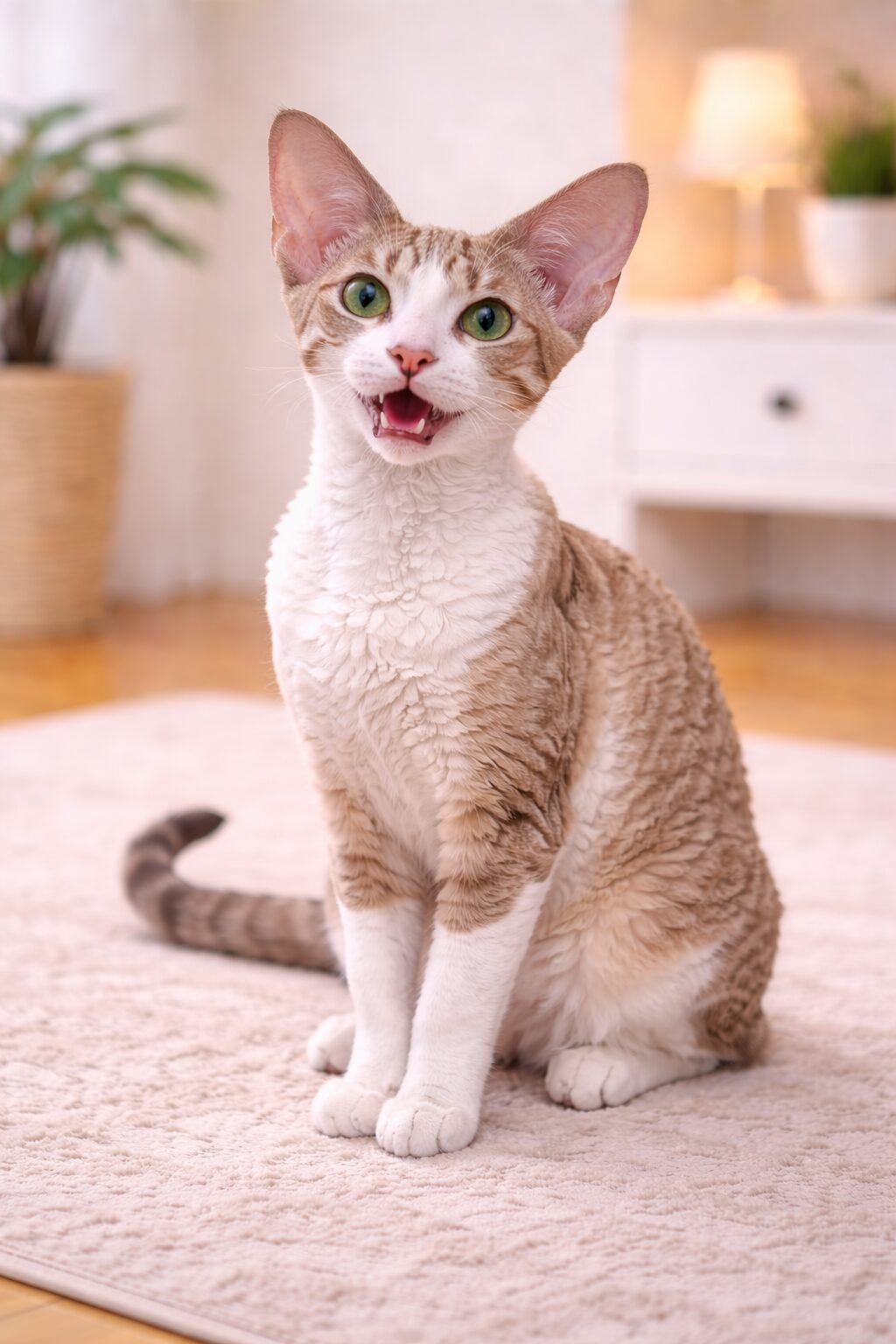 데본렉스 – 곱슬 털, 활달함