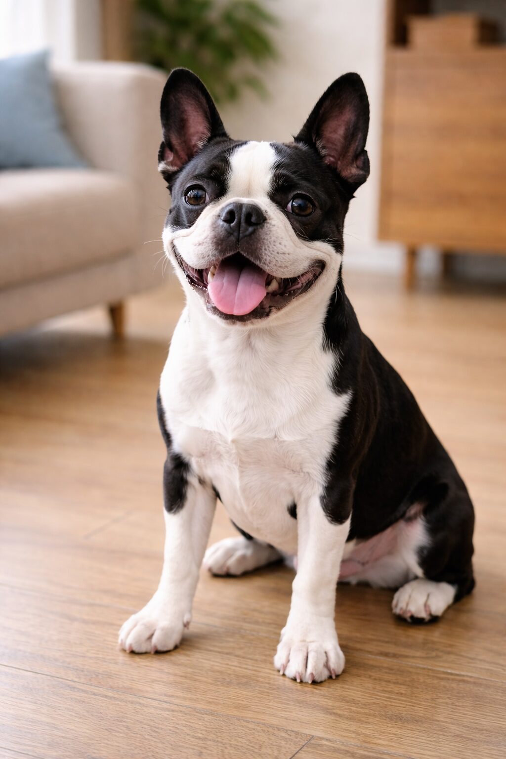 보스턴테리어 – 명랑하고 가족과 잘 어울림