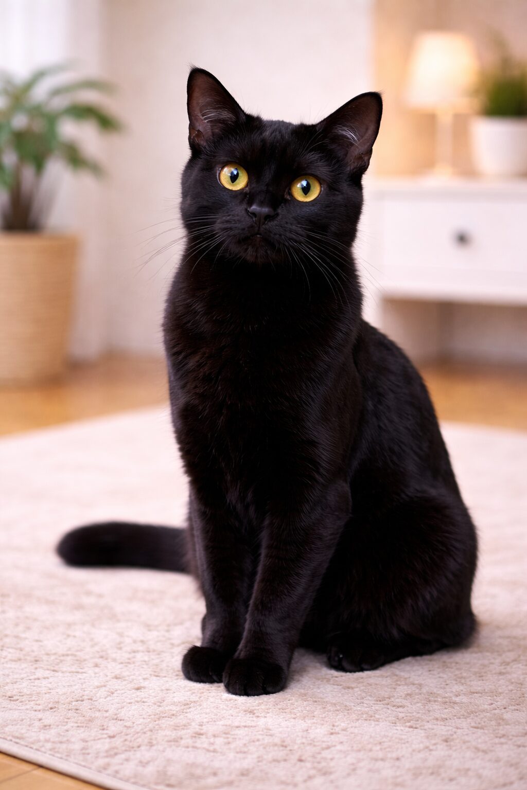 봄베이 – 검은 털, 사람 친화적