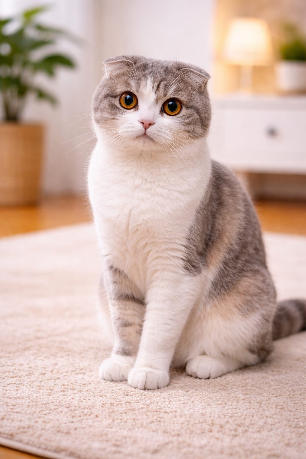 스코티시폴드 – 접힌 귀, 온순함