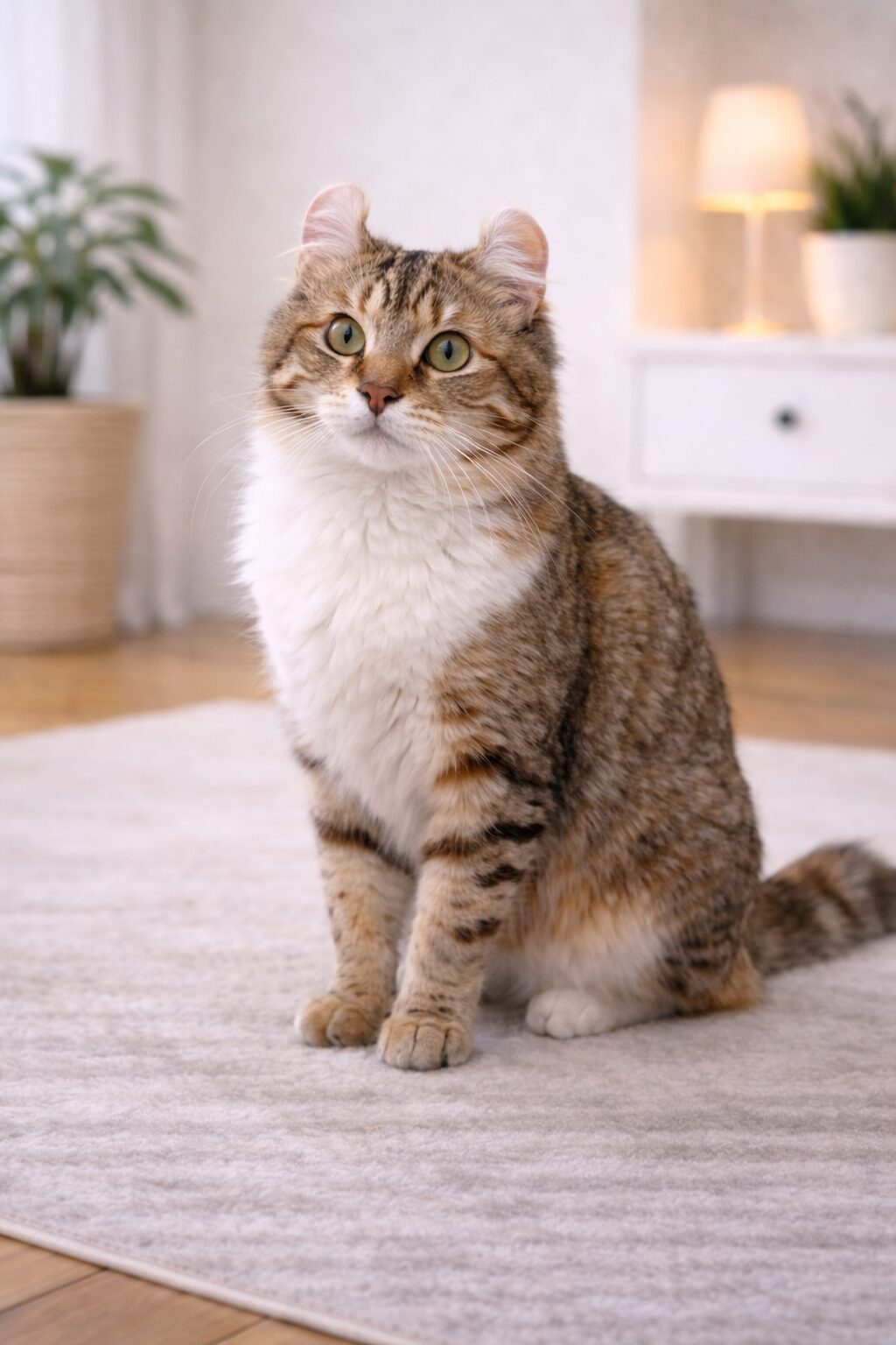 아메리칸컬 – 귀가 말려 있음