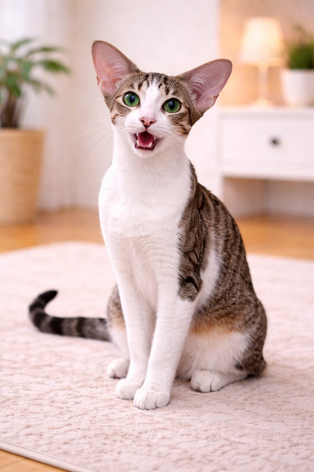 오리엔탈숏헤어 – 수다스럽고 애교 많음