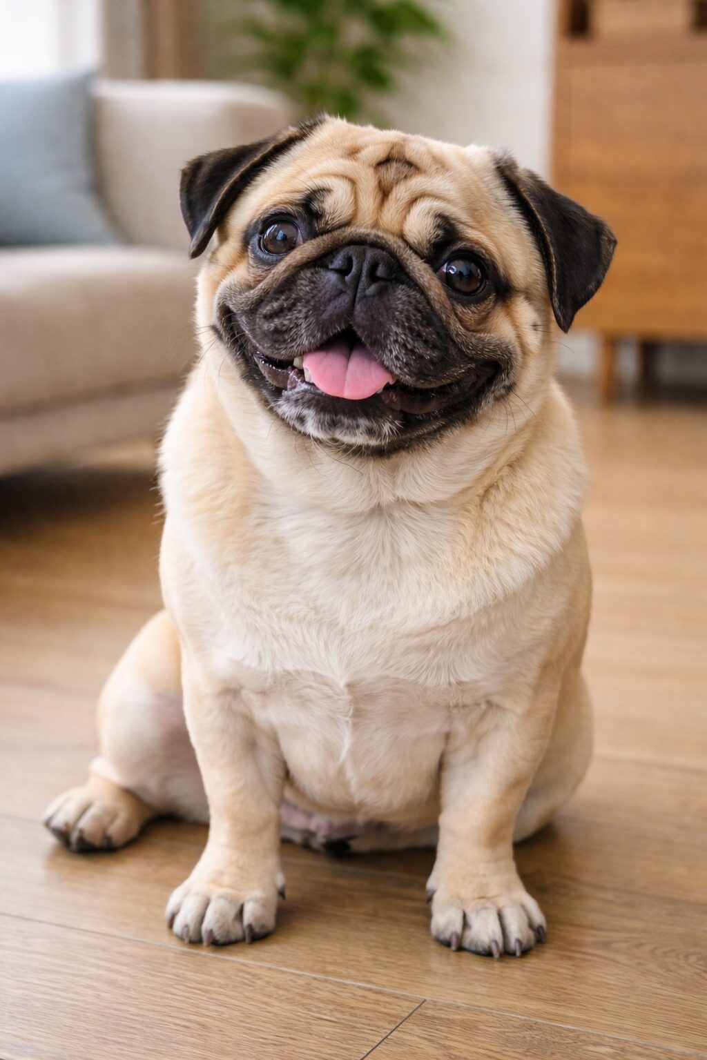 퍼그 – 표정이 풍부하고 게으른 성향