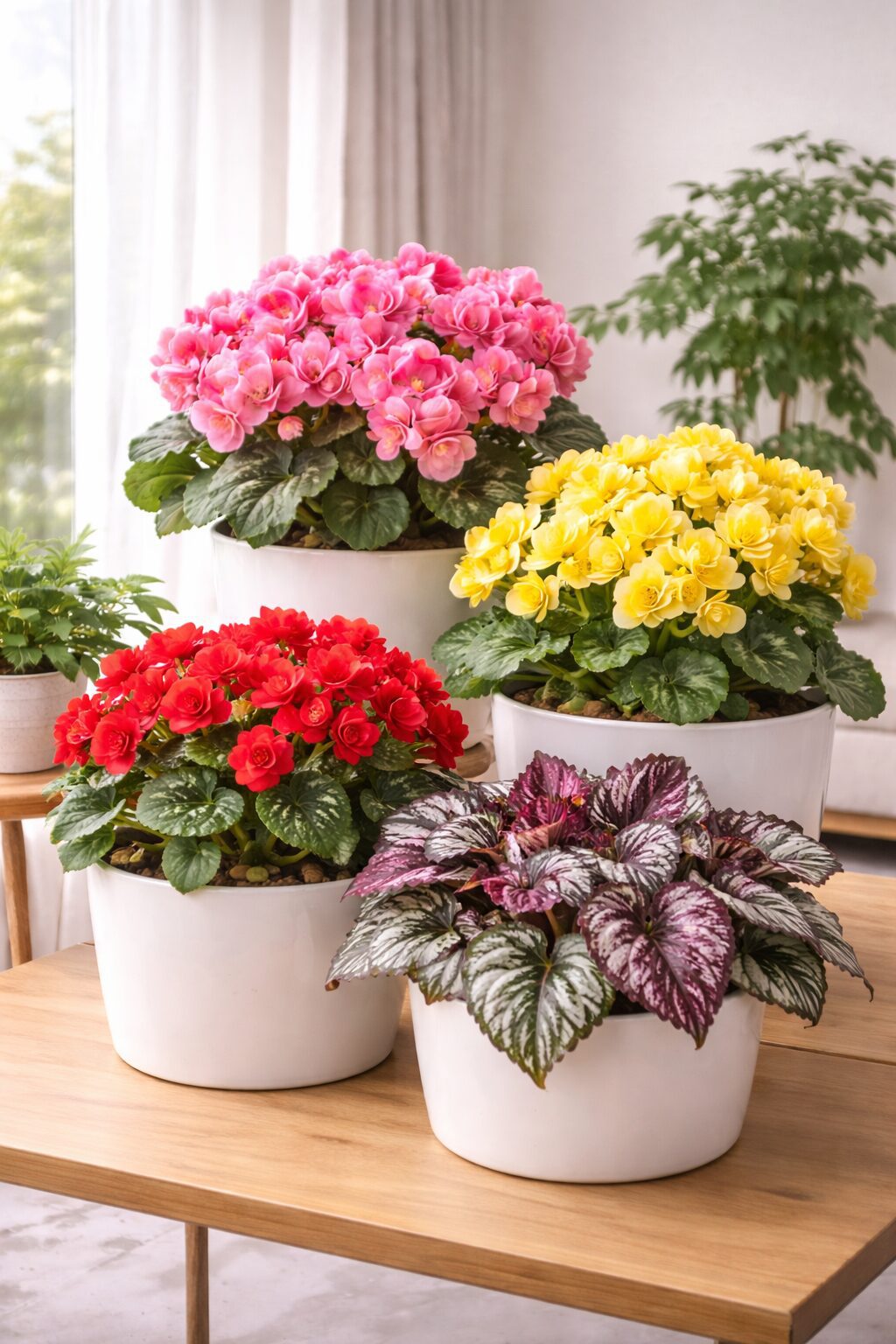 베고니아 – 다양한 색을 가진 인기 화초