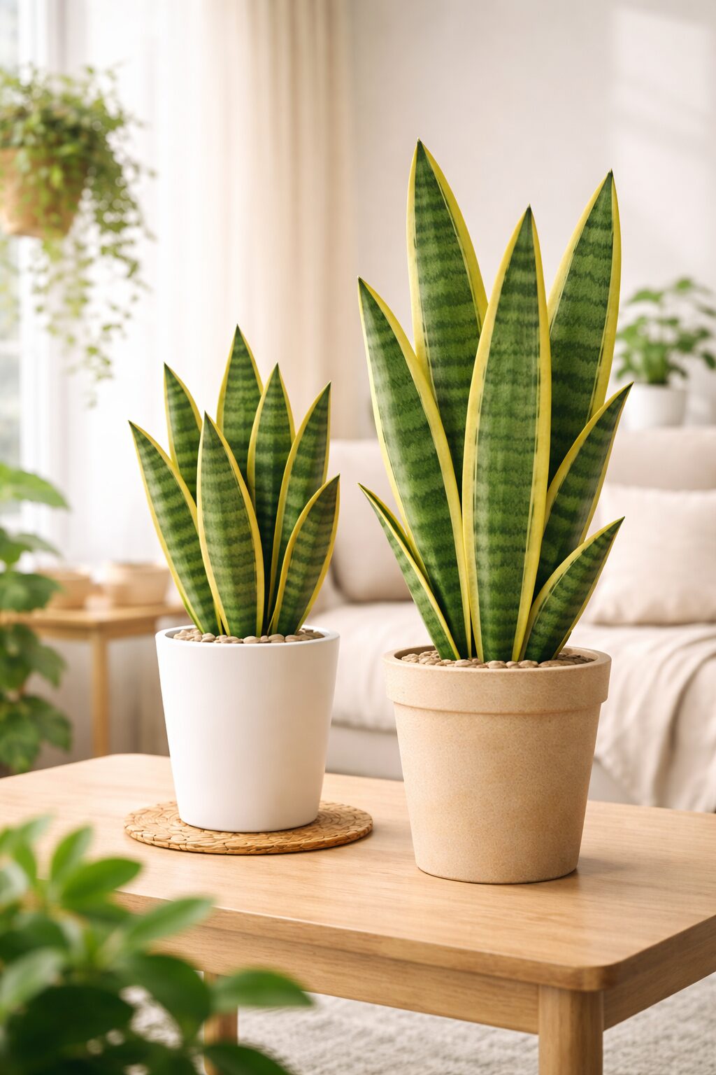 산세베리아 – 공기정화 능력이 뛰어난 대표 실내 식물