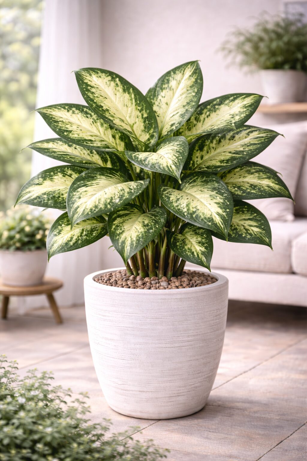 디펜바키아 – 실내 환경 적응력이 뛰어남