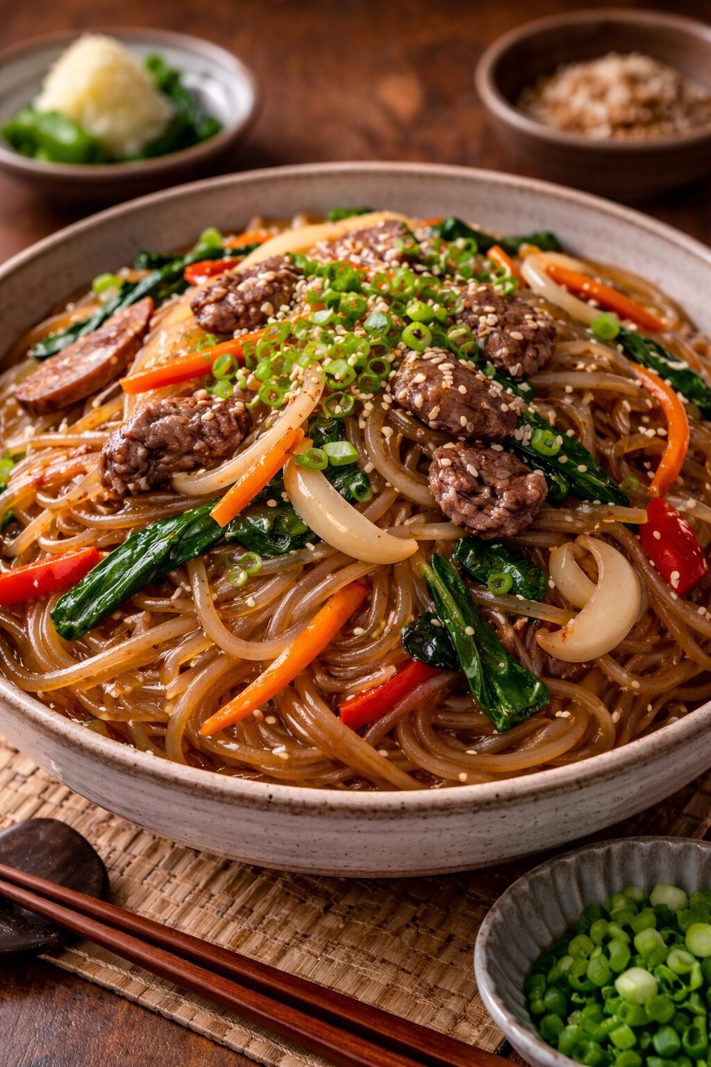 한국 잡채 – 달콤짭짤한 전통 당면 요리