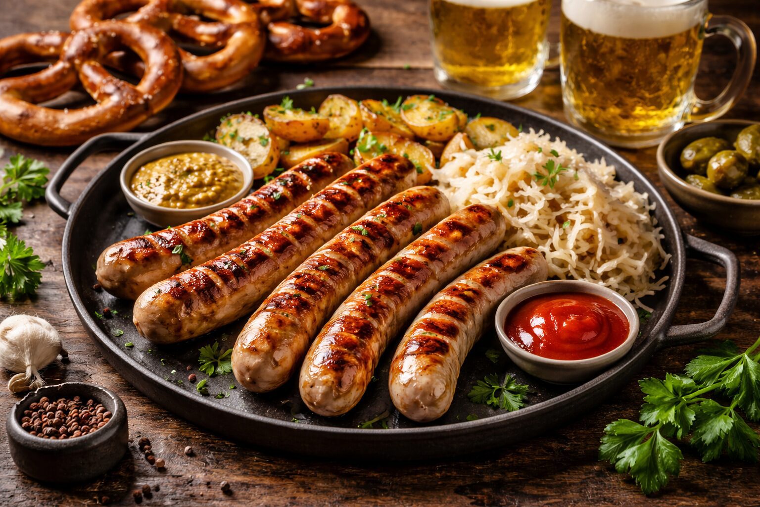 독일 – 소시지 🇩🇪 육즙 가득한 정통 미트 요리