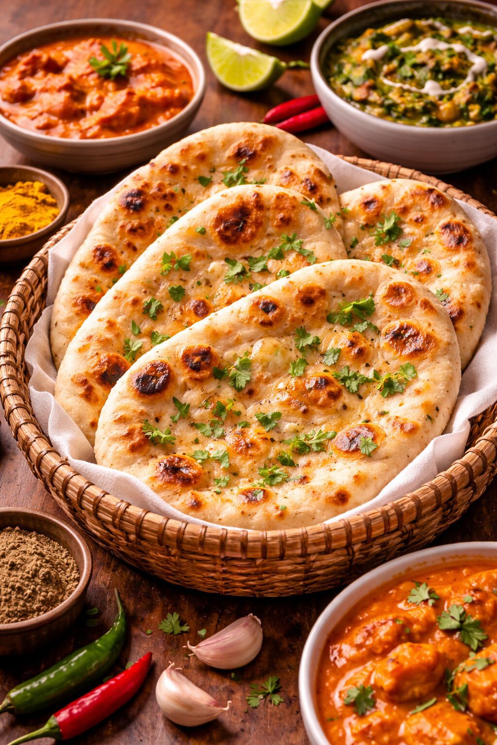 인도 난 – 쫄깃하고 고소한 전통 화덕 빵