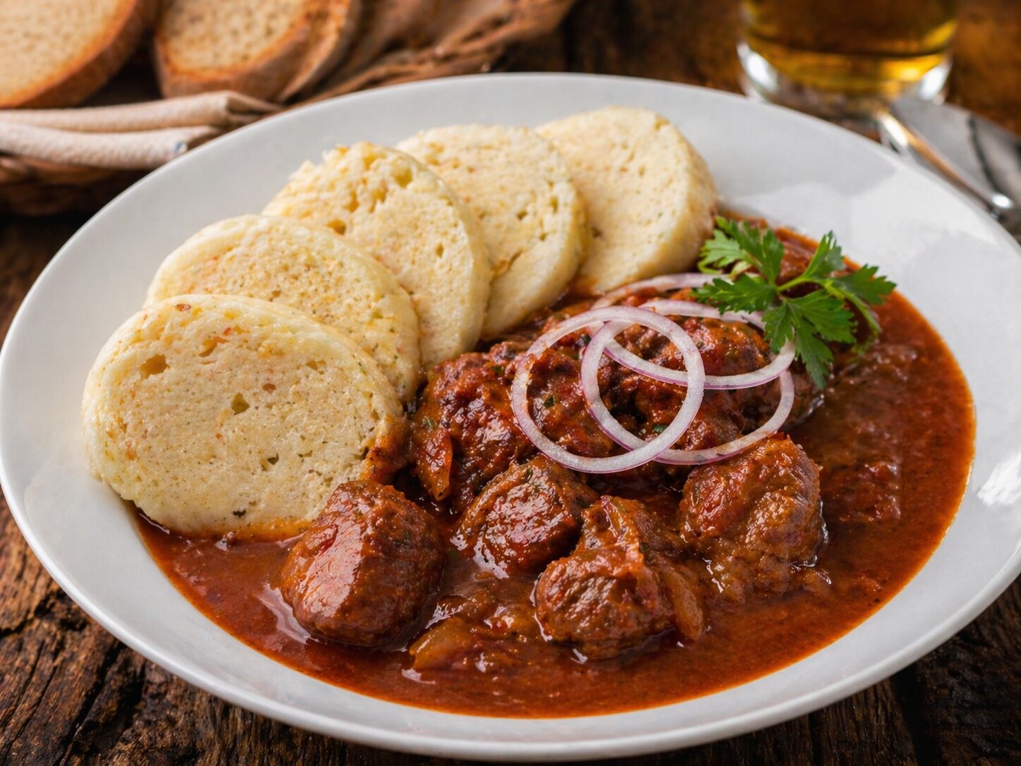 체코 굴라쉬 – 진한 소스와 고기의 깊은 풍미