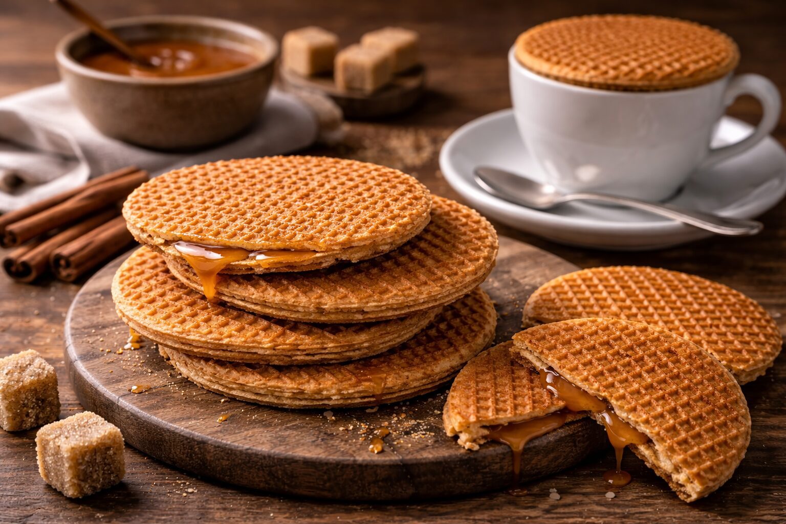 네덜란드 – 스트룹와플 🇳🇱 달콤한 시럽이 녹아드는 전통 간식