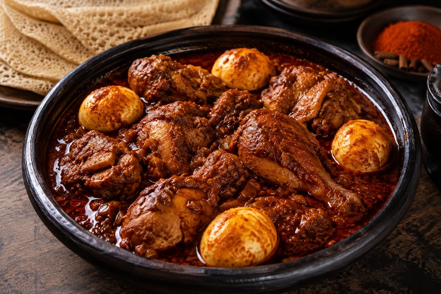 🍗 에티오피아 도로왓 – 진한 향신료가 살아있는 국민 스튜