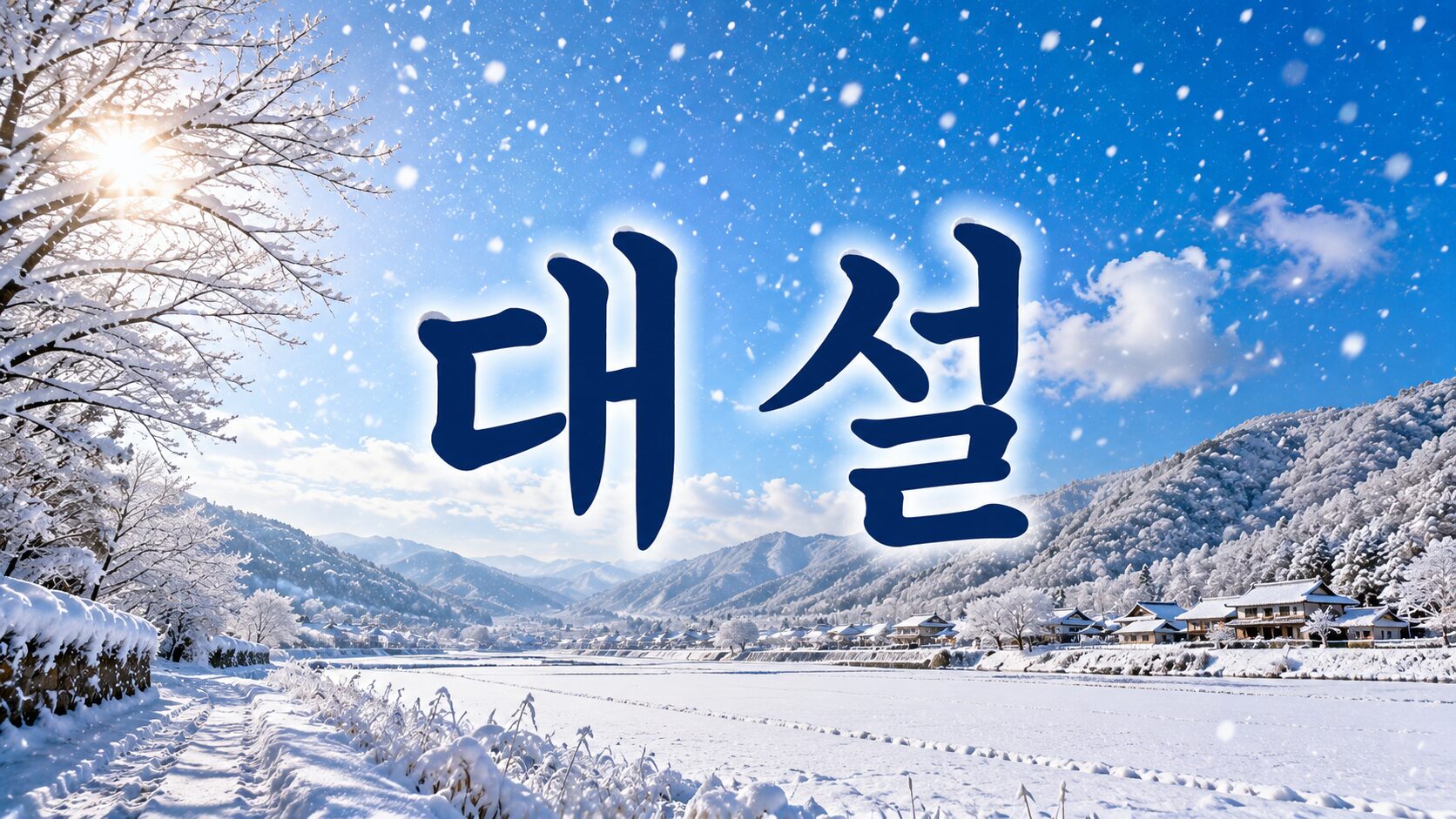대설(大雪) 뜻과 풍습, 날씨 특징 알아보기